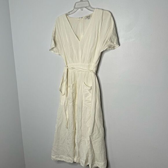 Madewell ivory midi dress size 0 - Picture 4 of 10